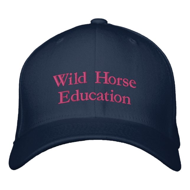 Wild Horse Education Embroidered Baseball Cap (Front)