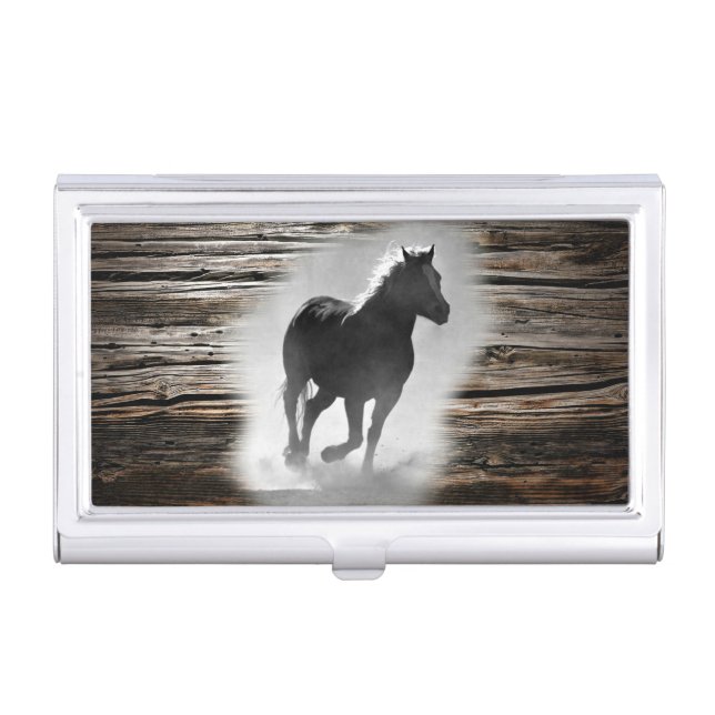 Wild Horse Galloping Business Card Case (Front)