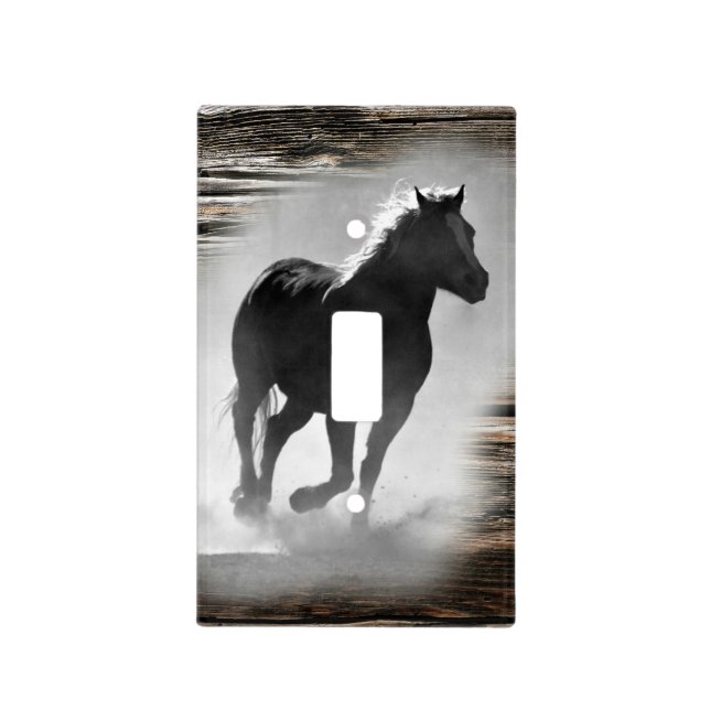 Wild Horse Galloping Light Switch Cover (Front)