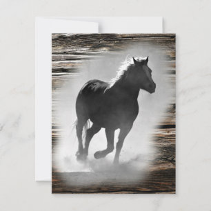 Wild Horse Galloping Note Card