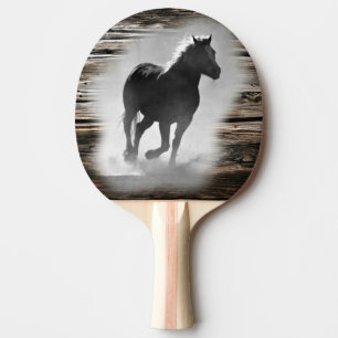 Wild Horse Galloping Ping Pong Paddle