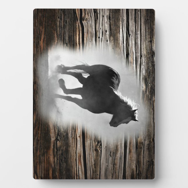 Wild Horse Galloping Plaque (Front)