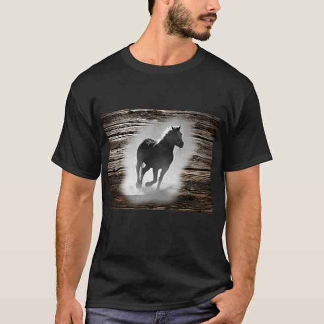 Wild Horse Galloping T-Shirt (Front)