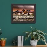 Wild Horse Herd Print Poster Artwork Mural