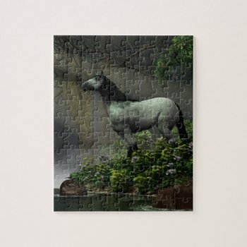 Wild Horse In The Forest Jigsaw Puzzle by ArtOfDanielEskridge at Zazzle