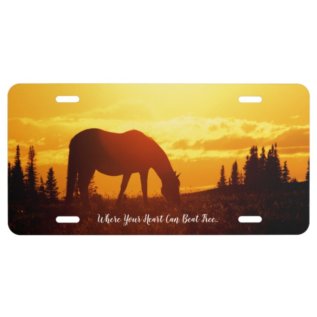 Wild Horse License Plate (Front)