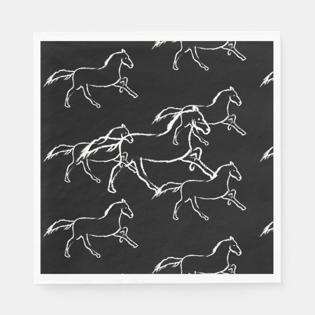 Wild horse napkins (Front)