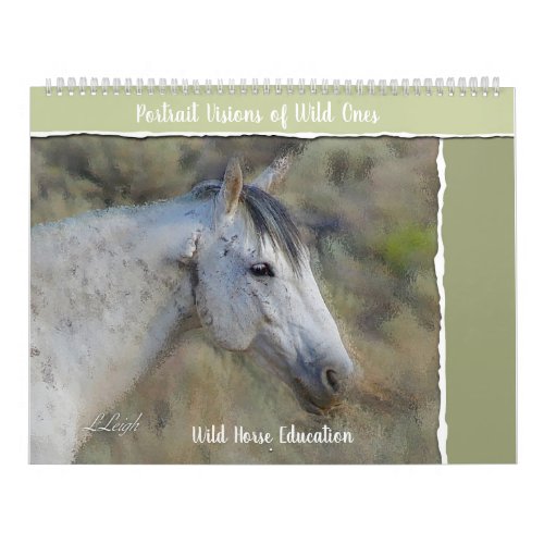Wild Horse Portrait Large Calendar
