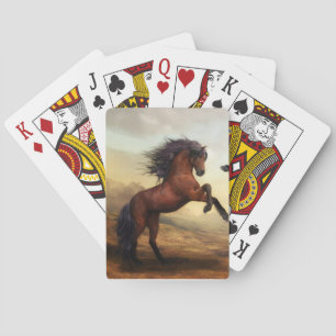 wild horse rearing poker cards