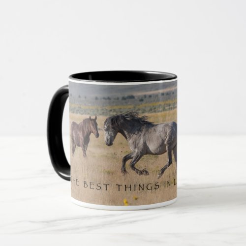 Wild Horse Run The Best Things in Life Are Free Mug