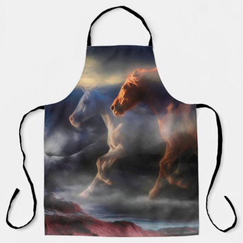 Wild Horse Spirits RUN TILL TOMORROW Apron