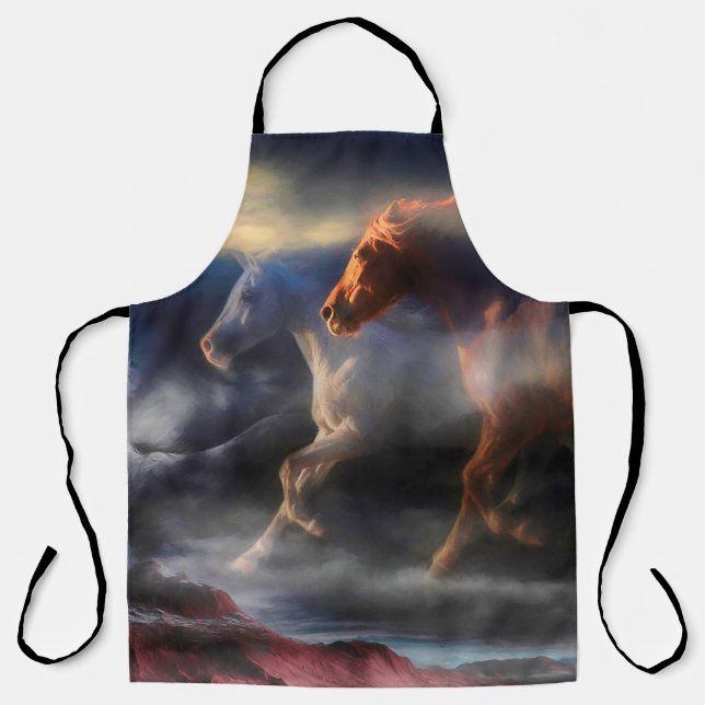 Wild Horse Spirits RUN TILL TOMORROW Apron (Front)