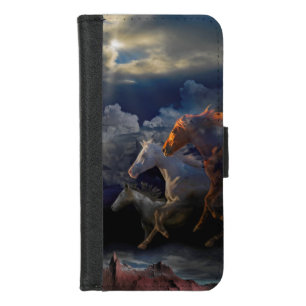 Wild Horse Spirits RUN TILL TOMORROW iPhone 8/7 Wallet Case