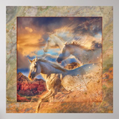 Wild Horse Spirits TRINITY Poster