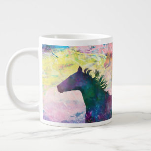 Wild Horse Spirits WE ARE THE LAND  Giant Coffee Mug