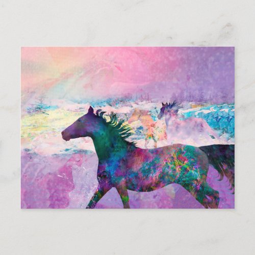 Wild Horse Spirits WE ARE THE LAND Postcard