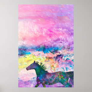 Wild Horse Spirits WE ARE THE LAND Poster