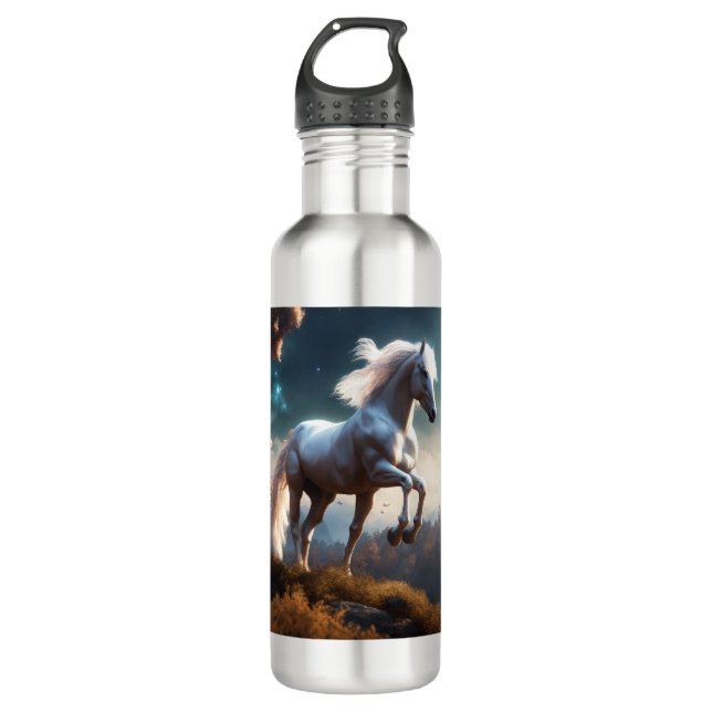 'Wild Horse Steel Bottle" Stainless Steel Water Bottle (Front)