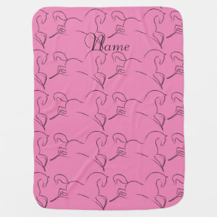 Wild Horse Thunder_Cove Baby Blanket