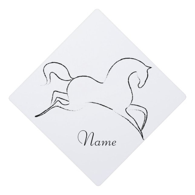 Wild Horse Thunder_Cove Graduation Cap Topper (Front)