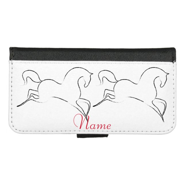 Wild Horse Thunder_Cove iPhone Wallet Case (Front (Horizontal))