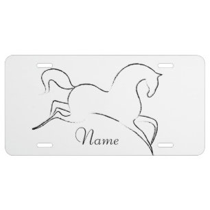 Wild Horse Thunder_Cove License Plate