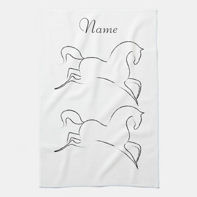 Wild Horse Thunder_Cove Notebook Kitchen Towel (Vertical)