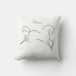 Wild Horse Thunder_Cove Throw Pillow