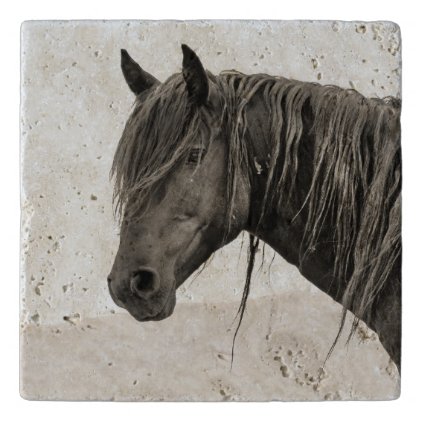Wild horse Tile Trivet