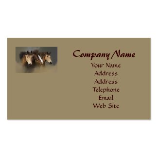 Wild Horse Trio Business Card