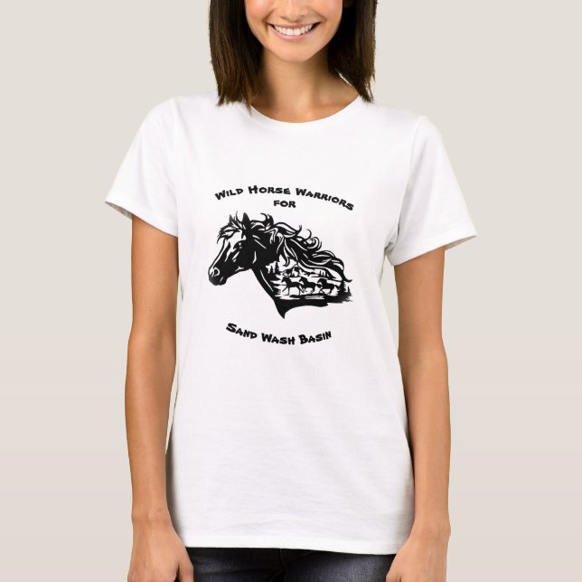 Wild Horse Warriors for Sand Wash Basin T-Shirt (Front)