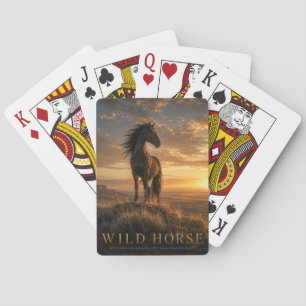 Wild Horse Western Grassland ANIMALS Poker Cards