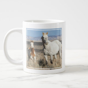 Wild Horses at Home in the Sandwash Basin Giant Coffee Mug