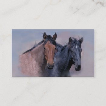 Wild Horses Business Card by horsesense at Zazzle