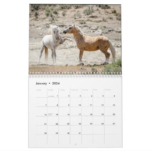 Wild Horses Calendar | Zazzle