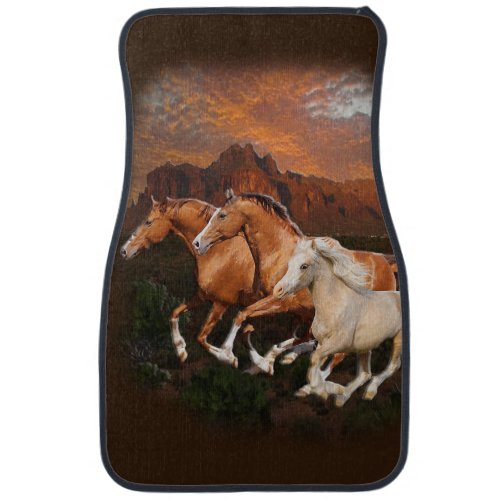 Wild Horses Car Floor Mat