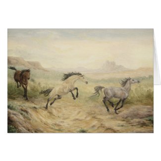 Wild Horses Card