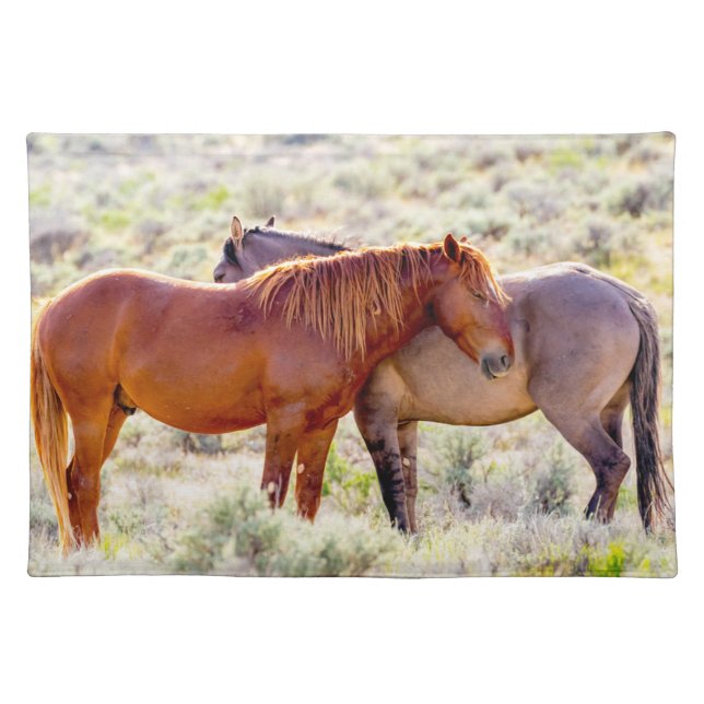 Wild Horses Cloth Placemat (Front)