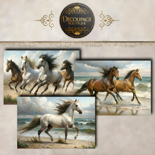 Wild Horses Collection Decoupage Wrapping Paper Sheets