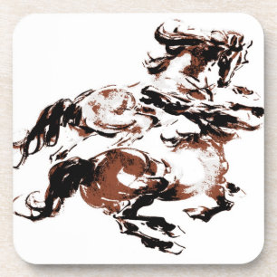 Wild Horses Cork Coaster