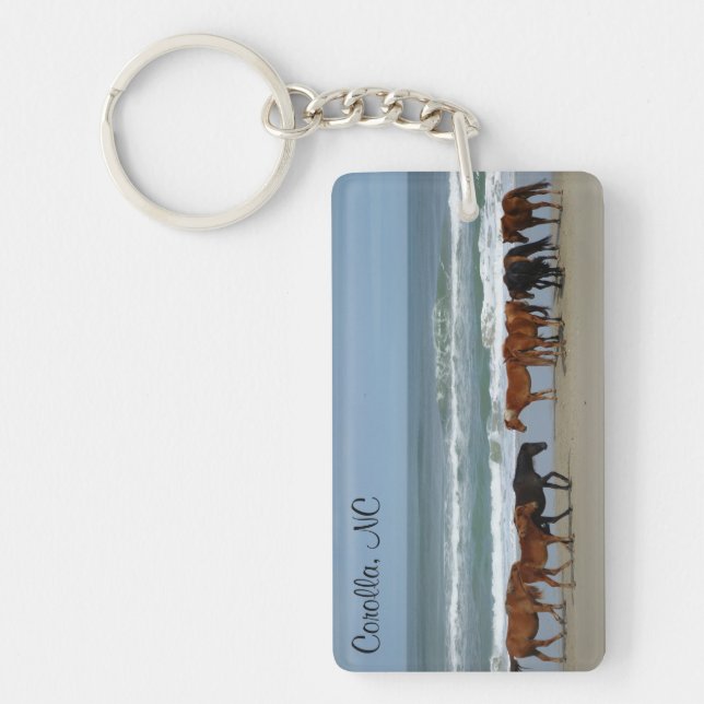 Wild Horses Corolla NC Keychain (Front)