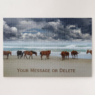 Wild Horses Corolla Outer Banks NC Jigsaw Puzzle