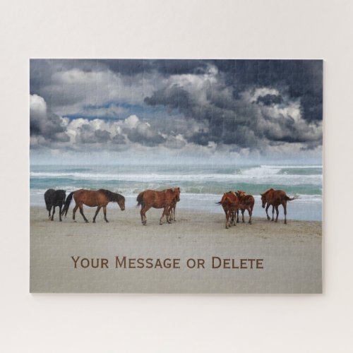 Wild Horses Corolla Outer Banks NC Jigsaw Puzzle