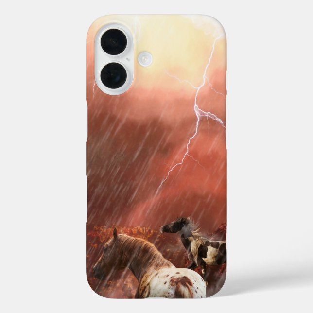 WILD HORSES DESERT STORM Case-Mate iPhone CASE (Back)
