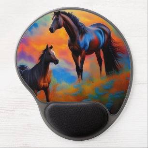 Wild Horses  Gel Mouse Pad