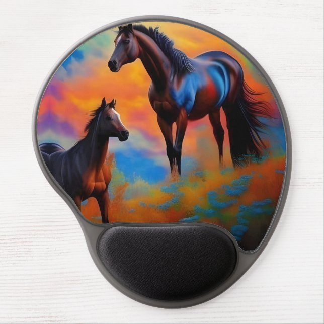 Wild Horses  Gel Mouse Pad (Front)