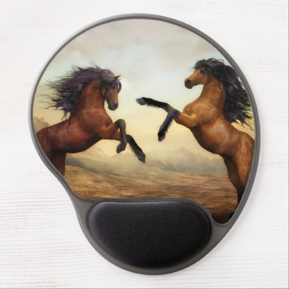 Wild Horses Gel Mouse Pad