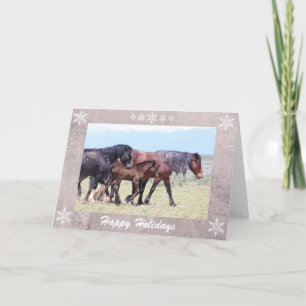 Wild Horses Holiday Card