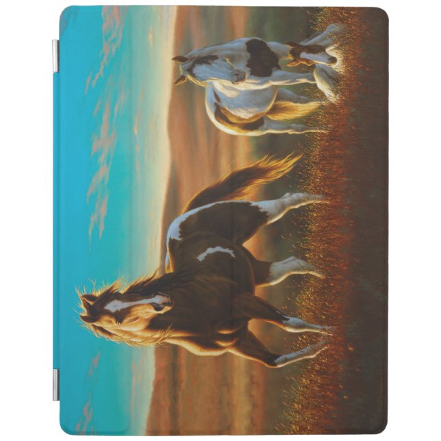 Wild Horses in Sunlight iPad Cover (Front)