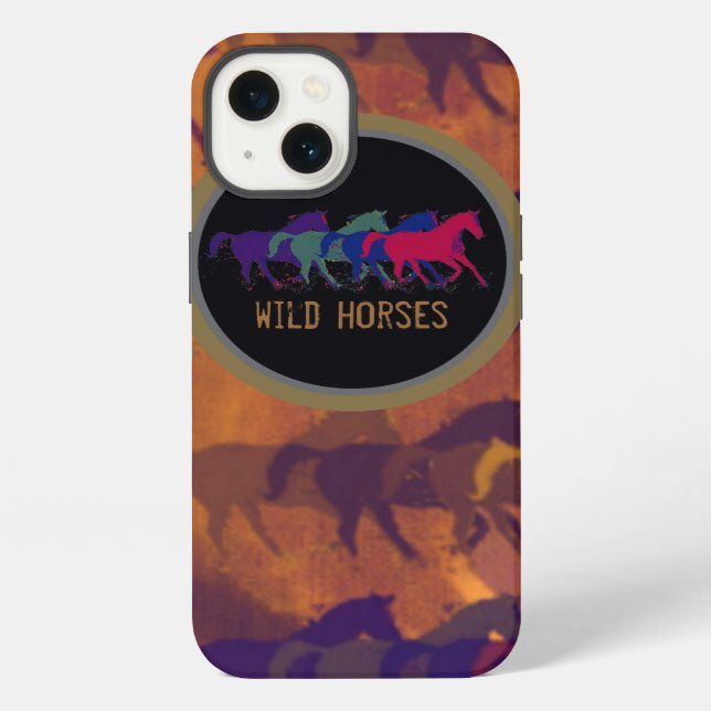 Wild Horses Iphone Case (Back)